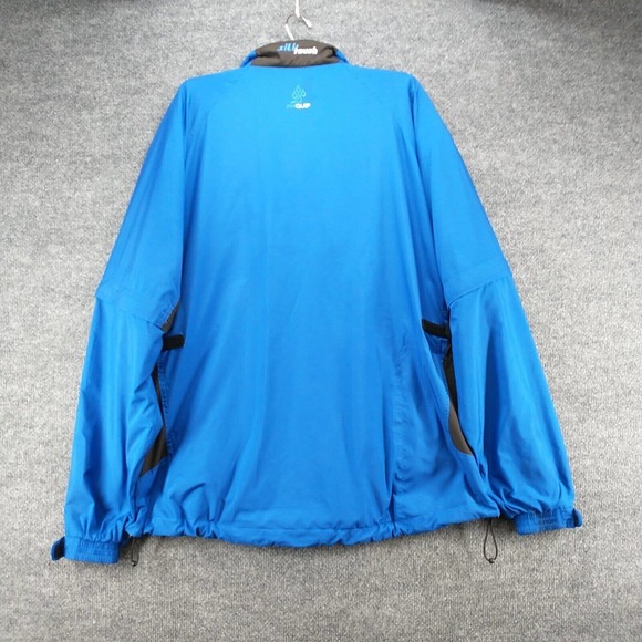 Proquip Men's Jacket Blue Black XL Silk Touch 1/4 Zip Mock Neck Long Sleeve Pull - Picture 4 of 15